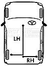First Line - BRAKE CABLE- RH REAR - FKB1923 - Fits: Volvo 740/760 87-90 (fixed)
