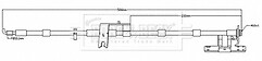 Borg & Beck - BRAKE HOSE - BBH8688 - Fits: Ford Mondeo Mk V 9/14-