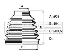 First Line - CV JOINT BOOT KIT - FCB6331 - Fits: Citroen C5 III