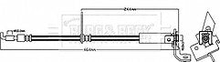 Borg & Beck - BRAKE HOSE - BBH8482 - Fits: Ford Edge 01/16-
