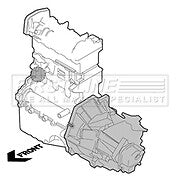 First Line - ENGINE MOUNTING - FEM4093 - Fits: PSA C4, DS4, 307, RCZ 04-