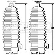 First Line - STEERING GAITER KIT - FSG3297 - Fits: Ford Focus, Ka
