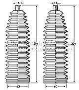 First Line - STEERING GAITER KIT - FSG3416 - Fits: BMW 1 Series F20/F21