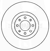 Borg & Beck - BRAKE DISC PAIR - BBD5186 - Fits: Fiat Punto Grand 07/08-
