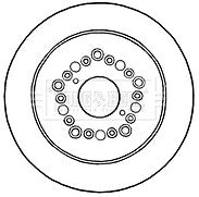 Borg & Beck - BRAKE DISC PAIR - BBD5178 - Fits: Lexus LS430 11/00-12/06