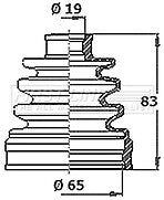 First Line - CV JOINT BOOT KIT - FCB6363 - Fits: Suzuki Liana