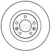 Borg & Beck - BRAKE DISC PAIR - BBD5235 - Fits: Peugeot 508 11/10-