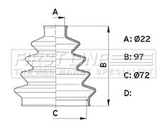 First Line - CV JOINT BOOT KIT - FCB1007 - Fits: Stretch CV Boot Kit