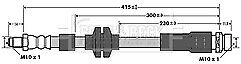 Borg & Beck - BRAKE HOSE - BBH7376 - Fits: Ford Focus,C-Max 03-12