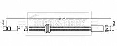 Borg & Beck - BRAKE HOSE - BBH8838 - Fits: X3/X4 G01/G02 2018-