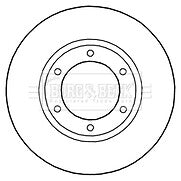 Borg & Beck - BRAKE DISC PAIR - BBD5288 - Fits: Toyota Dyna 3.0D-4D(KDY) 9/06-