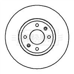 Borg & Beck - BRAKE DISC PAIR - BBD4133 - Fits: Citroen Xantia 1998-