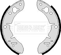 Borg & Beck - BRAKE SHOES - BBS6247 - Fits: Rover Mini,Reliant R90approved