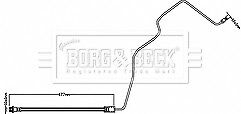 Borg & Beck - BRAKE HOSE - BBH8554 - Fits: VOLVO S60,V60 03/15-