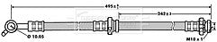 Borg & Beck - BRAKE HOSE - BBH7160 - Fits: Nissan X-Trail 01-