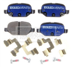 Borg & Beck - REAR BRAKE PADS - BBP2440 - Fits: Fiat Panda (312) 4x4 06/12-
