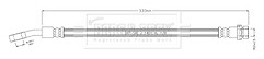Borg & Beck - BRAKE HOSE - BBH8904 - Fits: Focus + Elec H/B 05/18-