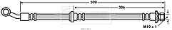 Borg & Beck - BRAKE HOSE - BBH7604 - Fits: Honda FR-V 2.2DT 06/05-09
