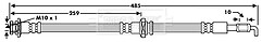 Borg & Beck - BRAKE HOSE - BBH7979 - Fits: Isuzu Trooper 98-06