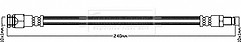 Borg & Beck - BRAKE HOSE - BBH8043 - Fits: Mitsubishi Outlander II(CW,W)