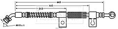 Borg & Beck - BRAKE HOSE - BBH7686 - Fits: Kia Sorento I (JC)