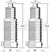 First Line - STEERING GAITER KIT - FSG3195 - Fits: Ford