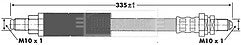Borg & Beck - BRAKE HOSE - BBH6655 - Fits: Ford Escort MK VII