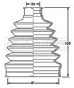 First Line - CV JOINT BOOT KIT - FCB6210 - Fits: Renault Clio II