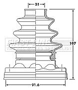 First Line - CV JOINT BOOT KIT - FCB6221 - Fits: BMW 3 Series