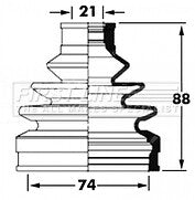 First Line - CV JOINT BOOT KIT - FCB6045 - Fits: Suzuki Grand Vitara