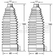 First Line - STEERING GAITER KIT - FSG3247 - Fits: Peugeot 206