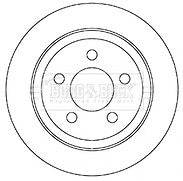 Borg & Beck - BRAKE DISC PAIR - BBD5351 - Fits: Chrysler Cherokee 9/01-7/08