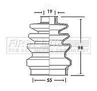 First Line - CV JOINT BOOT KIT - FCB2418 - Fits: Opel, Vauxhall - Inner