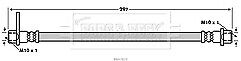 Borg & Beck - BRAKE HOSE - BBH7829 - Fits: Mitsubishi Outlander 04/10-