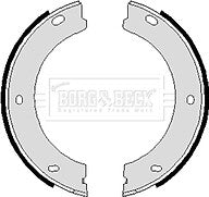 Borg & Beck - BRAKE SHOES - BBS6084 - Fits: Peugeot 605 handbrake shoes