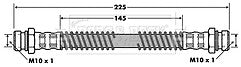 Borg & Beck - BRAKE HOSE - BBH7459 - Fits: Hyundai Trajet 2.0,2.7 00-08