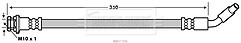 Borg & Beck - BRAKE HOSE - BBH7706 - Fits: Niss, NP300 Navara,Pathfinder
