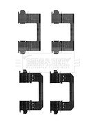 Borg & Beck - FITTING KIT - PADS - BBK1256 - Fits: Nissan Qashqai, X-Trail 07-