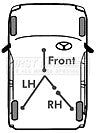 First Line - BRAKE CABLE - RH - FKB2326 - Fits: Vauxhall Corsa (disc) 2000-