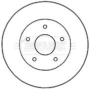 Borg & Beck - BRAKE DISC PAIR - BBD5192 - Fits: Dodge Journey 08/08-