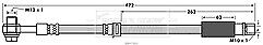 Borg & Beck - BRAKE HOSE - BBH7900 - Fits: GM Astra H GTC, Zafira B