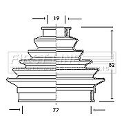 First Line - CV JOINT BOOT KIT - FCB2020 - Fits: Citroen - Outer