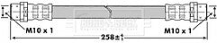 Borg & Beck - BRAKE HOSE - BBH7299 - Fits: VAG LT28-46 III
