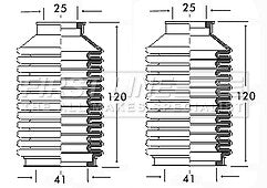 First Line - STEERING GAITER KIT - FSG3083 - Fits: Seat, Volkswagen