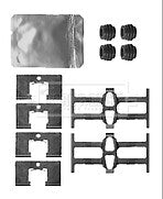 Borg & Beck - FITTING KIT - PADS - BBK1473 - Fits: Honda FR-V,Stream 05/01-