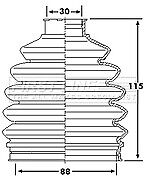 First Line - CV JOINT BOOT KIT - FCB6236 - Fits: Mercedes A Class