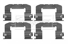 Borg & Beck - FITTING KIT - PADS - BBK1618 - Fits: Hyundai Veloster 10/12-