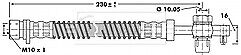 Borg & Beck - BRAKE HOSE - BBH6668 - Fits: Land Rover Range Rover II