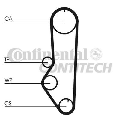 ContiTech - TIMING BELT - CT690 - Fits: Ford 1.4,1.6 CVH 80-90