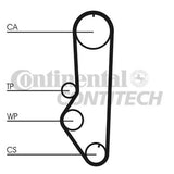 ContiTech - TIMING BELT - CT690 - Fits: Ford 1.4,1.6 CVH 80-90